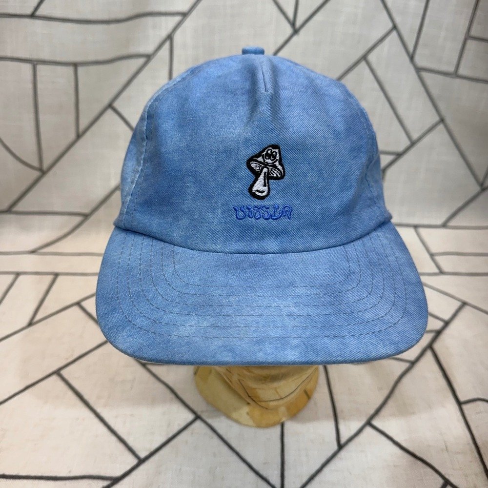 Vissla Mushroom Hat One Size Blue Excellent Strapback Denim Washed Cap MAHTXTRS‎